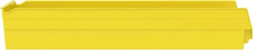 Akro-Mils 30174 Plastic Nesting Shelf Bin Box, (24-Inch x 11-Inch x 4-Inch), Yellow, (6-Pack)