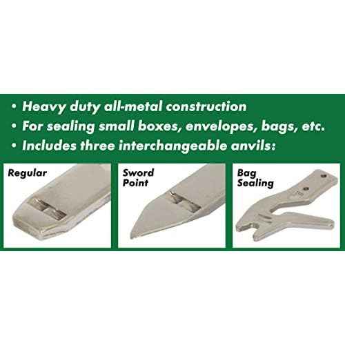 KP-R31 Heavy Duty Manual Plier Stapler - Blunt, Sword and Bag Sealer anvils Included. for Staples STCR5019, STH5019, JK694, Rapid 73. 1/4" - 1/2" SIM HD31 10540310