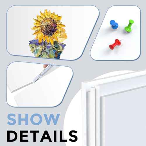CREGEAR CreGear Foam Board 16 x 20 x 3/16", 15 Pack White Poster Board Lightweight Signboard Foamboard for Crafts, Framing, Art, Display, Presentation