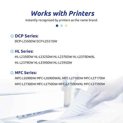 INK E-SALE 2 Packs Remanufactured TN760 Toner Cartridge Replacement for Brother TN760 TN730 TN770 for HL-L2325DW HL-L2350DW HL-L2370DW DCP-L2550DW MFC-L2690DW MFC-L2710DW MFC-L2717DW MFC-L2750DW
