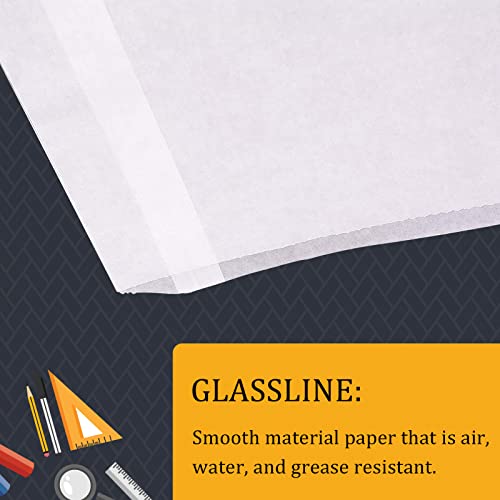 Lineco Glassine Photo Envelopes 8x10 Inches Pack of 100 White Archival Storage