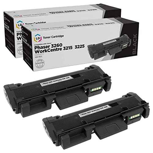 LD Products Compatible Toner Cartridge Replacement for (2-Pack, Black) Xerox 106R02777 High Yield Works with Xerox 3260, 3260 DNI, 3260 DI; WorkCentre: 3215, 3215 NI, 3225 DNI
