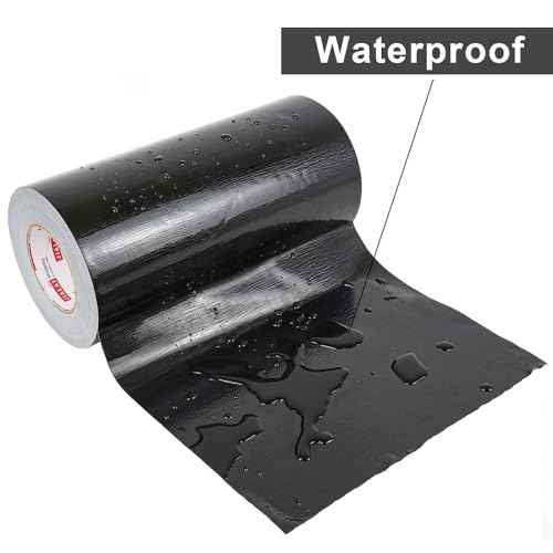 12" Black Duct Tape, Industrial Grade 12 inches x 55 Yards (164 ft) Wide Tape Duct, 9 Mil Heavy-Duty, Waterproof, Strong, Flexible, No Residue, for Crafts & Home Improvement