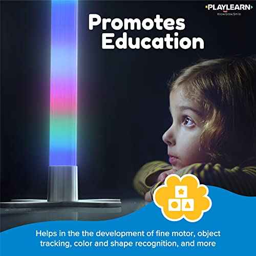 Playlearn 3.3ft Sensory Light - Music Sync & Remote - LED Color Changing Lamp
