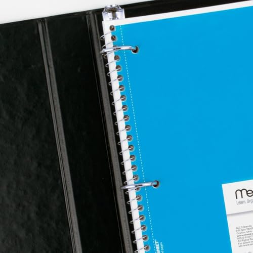 Mead 6 Pack Wide Ruled Spiral Notebooks - 1 Subject, 70 Sheets, Assorted Colors