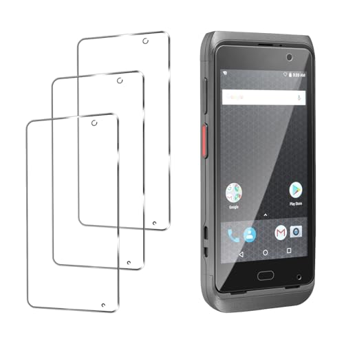EXCEMO Tempered Glass Screen Protector for Dolphin CT40 CT45 Barcode Scanner - 3 Pack, 5.0 Inch Anti-Scratch & Drop Protection