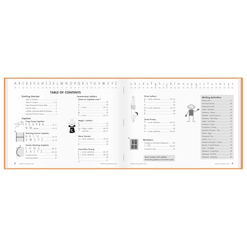 Learning Without Tears Kindergarten Letters & Numbers Workbook - Student Edition