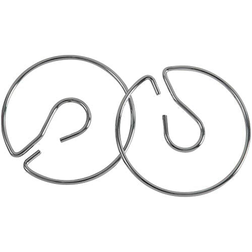 Pacon PAC74440 Chart Stand Rings, Silver, 4 Inch Pack of 2