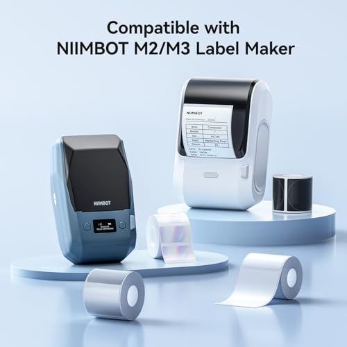 NIIMBOT M2/M3 Thermal Transfer Labels 40mm×20mm Laser Silver Pack