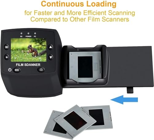 High Resolution 135 Film Negative & Slide Scanner - Convert to Digital JPEG with SD Card