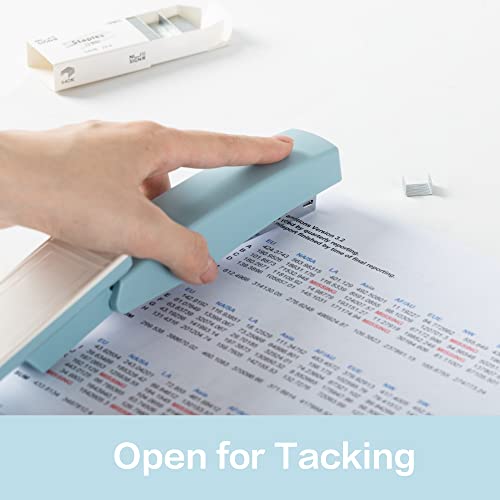Deli Blue Stapler 25 Sheet Capacity with 1000 Staples & Remover - 1 Pack
