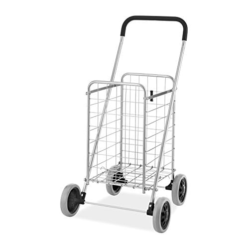 Whitmor Utility Shopping Cart - Durable Folding Design for Easy Storage, Model Number: 6250-4997-2-SIOC