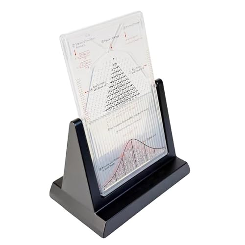 Desk Galton Board Experiment Kit with Bell Curve Demonstration, 12x12x17cm