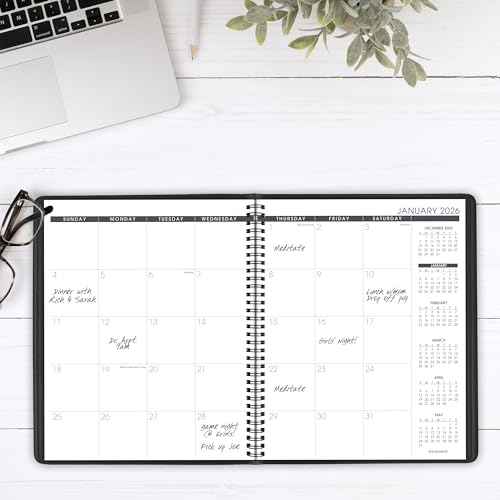 AT-A-GLANCE 2026 Planner, Monthly, 15-Month, 9" x 11", Large, Black (702600526)