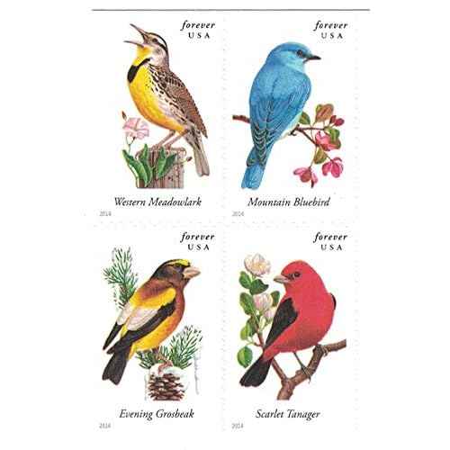 USPS Songbirds Forever Stamps - Booklet of 20 Postage Stamps