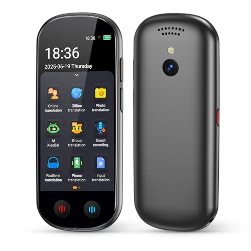 Simbago BLACK-Z9 Offline & AI Language Translator Device 150+ Languages