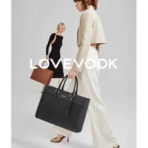 LOVEVOOK Laptop Tote Bag for Women, Office Work Bag Briefcase fit for 15.6 inch Laptop, Large Capacity Teacher Bag Handbag