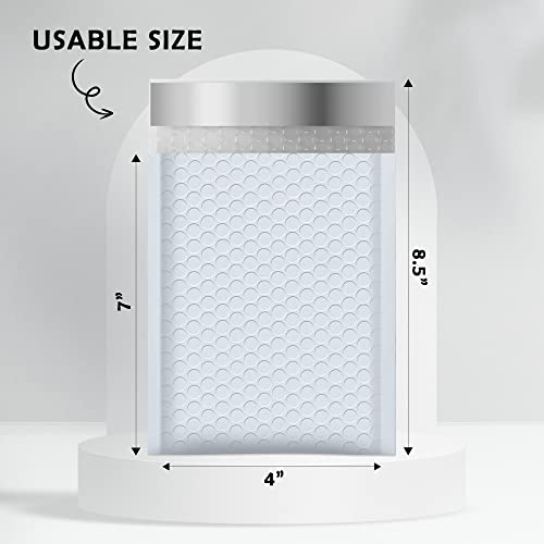 Yens 4x8 Waterproof Bubble Mailers 100 Pack Self-Seal Shipping Envelopes