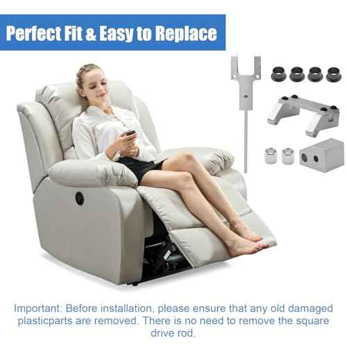 Recliner Replacement Parts for Lazy Boy, Metal Toggle Drive Connector and Metal Drive Toggle and Clevis Mount Power Recliners Replacement Parts