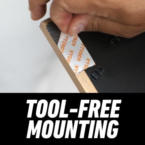 Gorilla Max Strength Mounting Tape 1 in x 60 in, Double-Sided, Indoor Hold