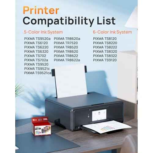 15 Pack 280 281 XXL Ink Cartridges Replacement for 280 Ink Canon 281 Ink Cartridges PGI-280XXL CLI-281XXL to use with Canon TS9521C TR8620a TR8622a TR7520 TR8620 TR8520 TR8600 TR7520 TS702a TS9520