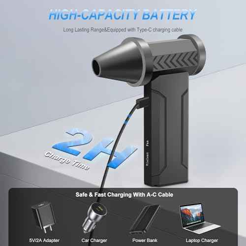 Compressed Air Duster PC dusters, Electric Air Duster for Cleaning Keyboard&PC, Compressed Air Duster for PC with Illumination, Air Blower dusters for Laptop, Car and Home