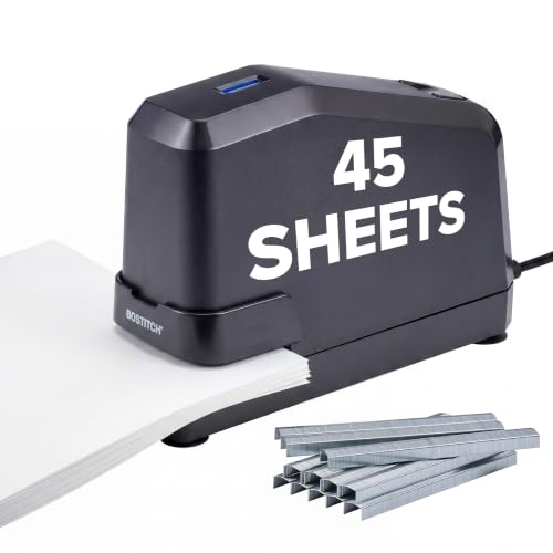 Bostitch Impulse Heavy Duty Electric Stapler - 45 Sheet, Includes 5,000 Staples