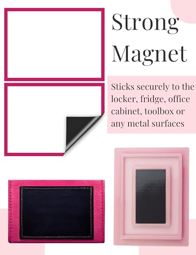 Mymazn Magnetic Locker Mirror for School Locker, 5pcs Accessories Kit
