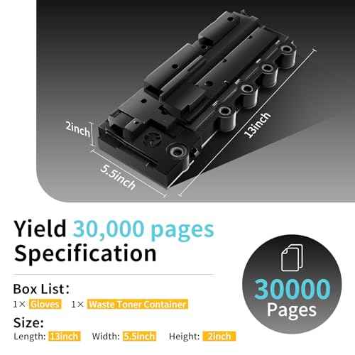 C310 C315 Waste Toner Bottle 008R13325 for Xerox C310DNI C315DNI VersaLink C410 C415,Compatible 78C0W00 Waste Toner Box for Lexmark MC2325adw MC2425adw MC2535adwe MC2640adwe C2325dw C2535dw Printer