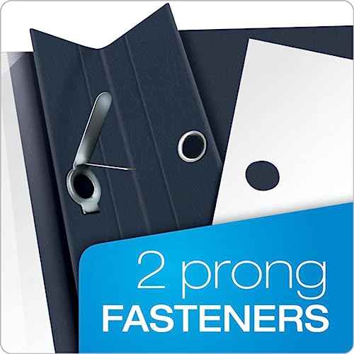 Oxford Clear Front Report Covers, Dark Blue, Letter Size, 25 per Box (55838EE)