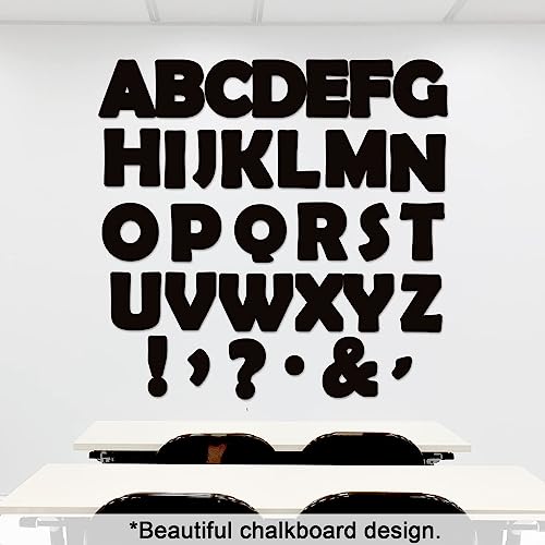 150 PCS Large 6" Bulletin Board Letters Set, Black Classroom Alphabet