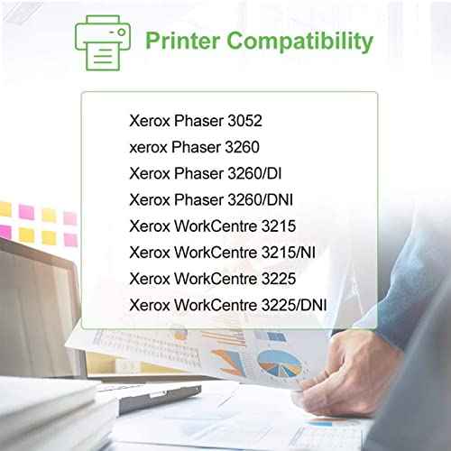 Compatible 106R02777 Toner Cartridge Replacement for Xerox WorkCentre 3215 3215NI 3225 3225DNI Phaser 3260 3260DI 3260DNI 3052 106R02775 Printer Ink High Yield 3000 Pages (Black, 2-Pack)