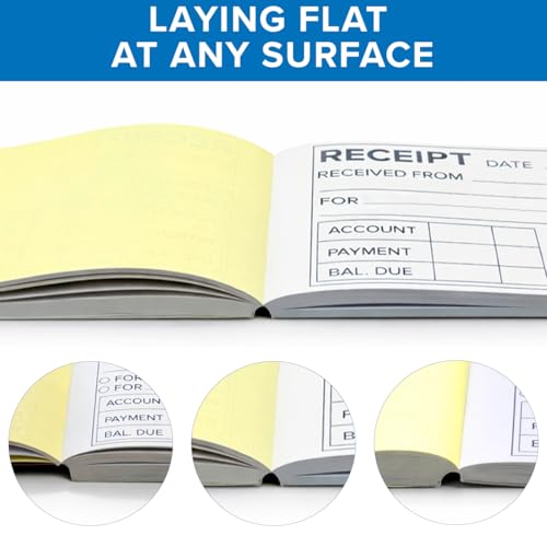 Rental Receipt Book Set — 4 Books, 100 Carbonless Receipts, Spiral Bound