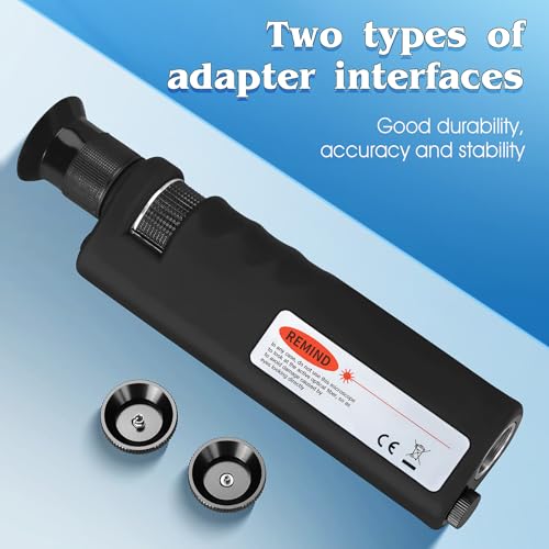 Fiber Optic Cleaning Kit 4-Piece Set with Handheld Microscope 400x