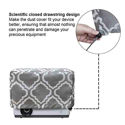 Cyrank Projector Cover, Projector Dust Cover Nylon Fabric Protector for Projector Home Theater Projector Universal Projectors Storage Bag Case Protective Covers