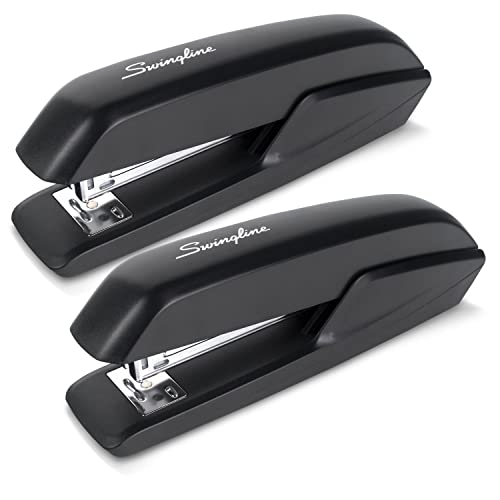 Swingline 2-Pack Standard 20-Sheet Stapler, Eco Version, Jam Free (54501) Black