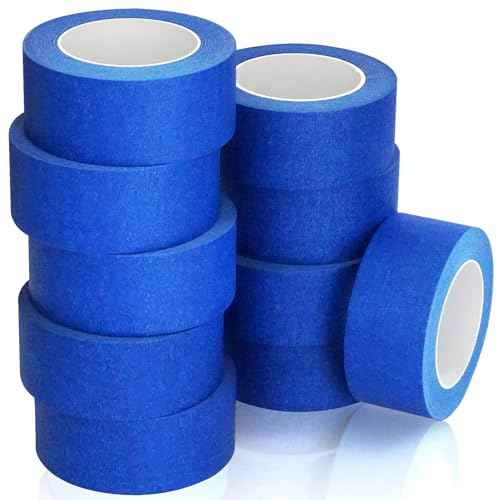 Painters Tape 2 Inch Wide, 10-Packs Blue Painters Tape for General Purpose Use, 2 Inches X 55 Yards X 10 Rolls, 550 Yards in Total