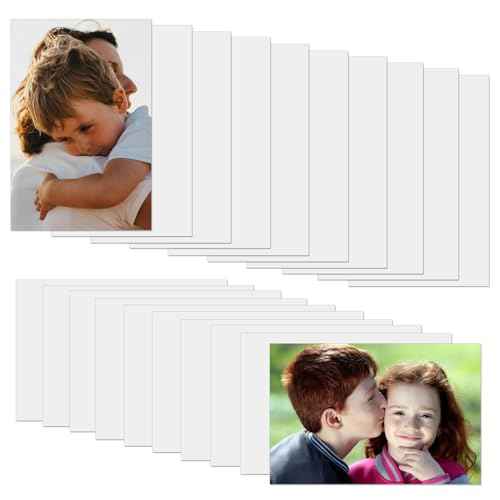 20 Pcs Sublimation Metal Photo Blanks 8.5"x11", Aluminum Sublimation Sign Blanks, 0.45mm Thick Aluminum Sheet Blank for DIY, Frame, Gifts, Wall Art, Home Decor