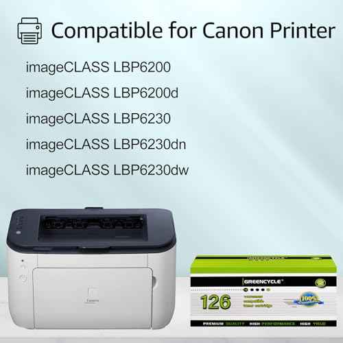 greencycle Compatible Toner Cartridge Replacement for Canon 126 CRG-126 CRG126 3483B001 for use in ImageClass LBP6200d, and LBP6230dw Wireless Laser Printers (Black,3 PK)
