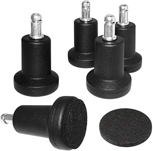 DOZYANT High Profile Bell Glides Replacement Chair Feet – 5 Pack, 2.5" Height