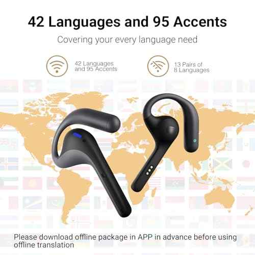 Timekettle W4 Pro AI Interpreter Earbuds(Grey),Translator Device Supporting 40 Languages,Translator Earbuds for Call and Video Translation,APP Work with iOS and Android