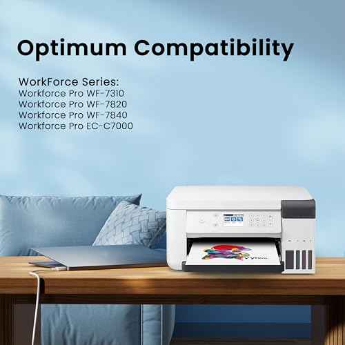 Remanufactured Ink Cartridge Replacement for Epson 812XL Ink Cartridges Combo Pack 812 XL T812XL for Epson Workforce Pro WF-7310 WF-7820 WF-7840 EC-C7000 Printer (2B, 1C, 1M, 1Y, 5 Pack)