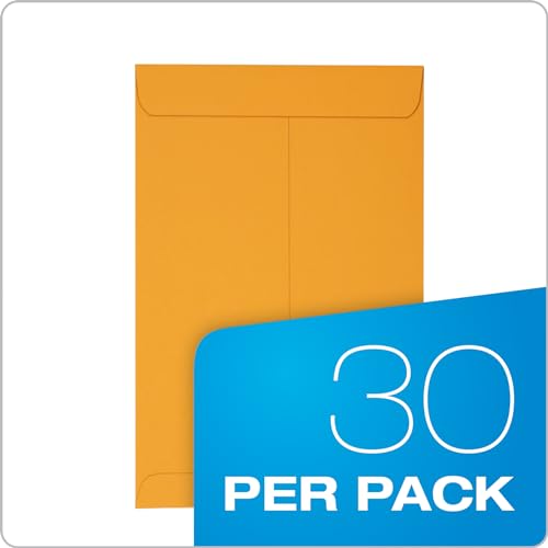 Columbian Small 6x9 Catalog Envelopes Self Seal Brown Kraft Pack of 30