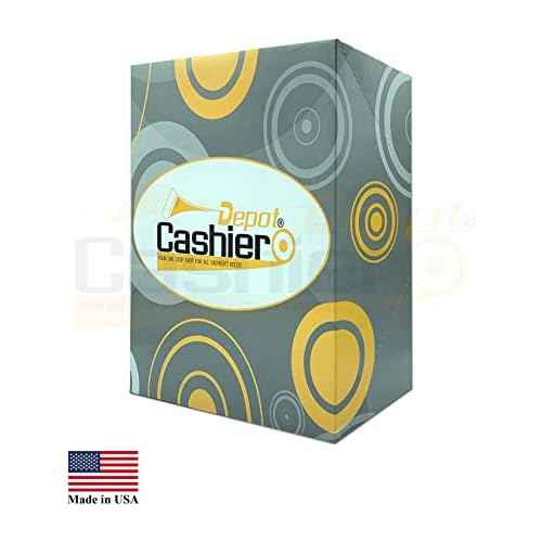 400 Cashier Depot - Cashier's Report Envelope MT230S, 4 1/2" x 10 3/8", Sturdy 24lb. Brown Kraft, Cash Drop Envelopes, Peel & Seal Flap, 400 Count