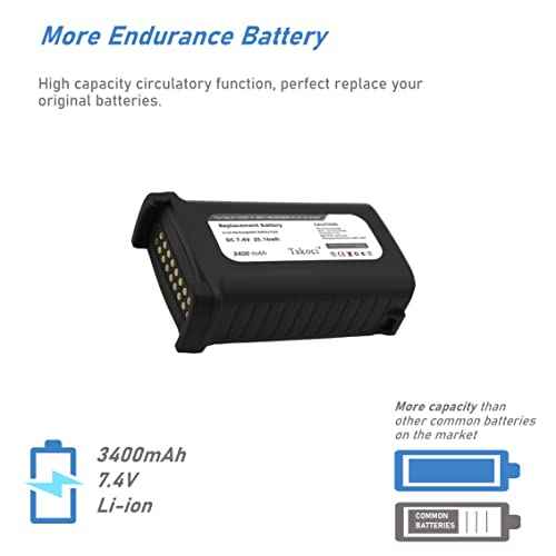 Replacement Battery for Symbol MC9000 MC909X-K MC909 Series,fits BRTY-MC90SAB00-01 21-65587-01,3400mAh