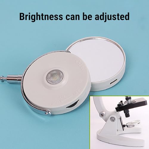 Microscope LED Bottom Light Source Kit with Dimmable Adapter for Education & Research