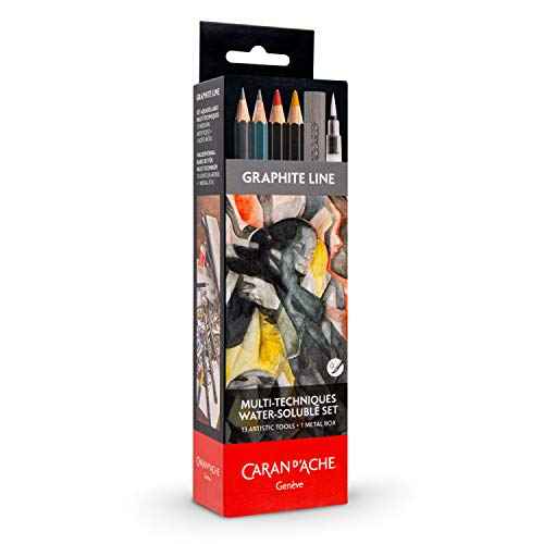 Caran d'Ache 0779-313 Graphite Line Multi-Technic Water Soluble Set