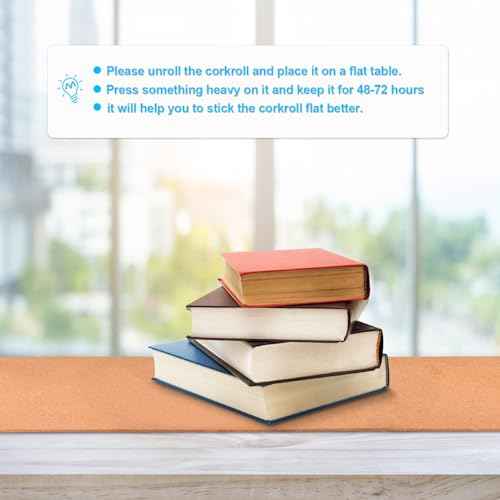 Cork Board Roll, 1/8" Thick Cork Boards for Walls, 20"x16" Cork Board Roll for Office, Home, School(NOT Self-Adhesive)