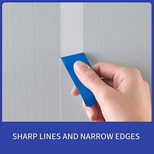 ADHES Blue Painters Tape Blue Tape Painting Tape for Walls,UV Anti,14 Days Clean Remove,1.41nch x 45yard,24Rolls