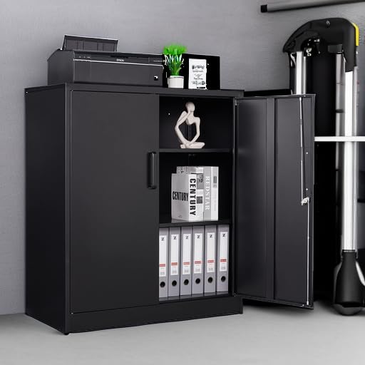 Metal Storage Cabinets with Lock, Small Locker Steel Cabinets,